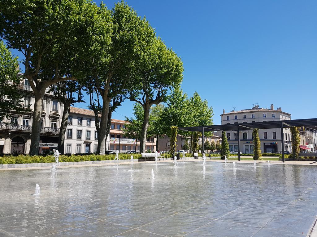 Penthouse Apartment Overlooking Place Carnot Carcassonne Exterior foto